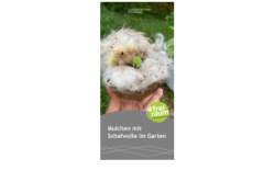 Flyer Mulchen mit Schafwolle im Garten